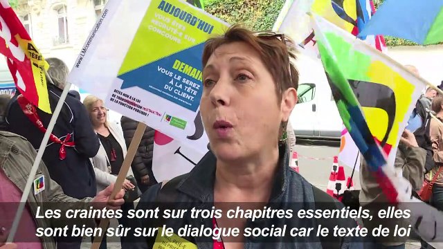 Réforme fonction publique: manifestation devant l'Assemblée