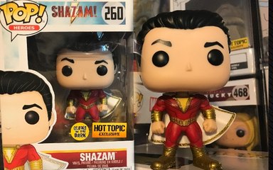 SHAZAM MOVIE FUNKO POP HOT TOPIC GLOW IN THE DARK REVIEW DC COMICS