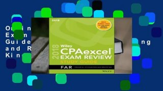 Online Wiley Cpaexcel Exam Review 2018 Study Guide: Financial Accounting and Reporting  For Kindle