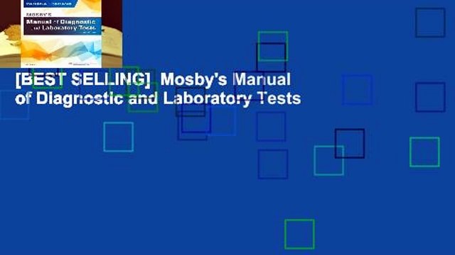 [BEST SELLING] Mosby's Manual of Diagnostic and Laboratory Tests