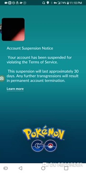 account suspended