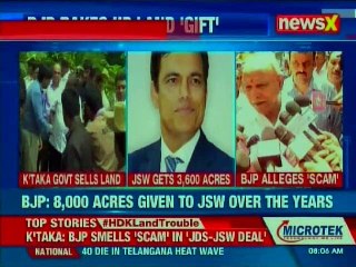 HDK land trouble: Karnataka government sells land; 8,000 acres given to JSW over the years, BJP