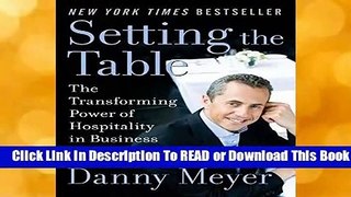 Full E-book Setting the Table  For Online