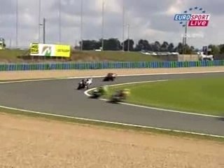 Crash en moto gp