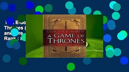 Full E-book  A Game of Thrones (A Song of Ice and Fire, #1)  Best Sellers Rank : #1