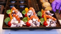Street Food Market Discovery | Taiwanese Street Food - LIVE GIANT PRAWNS Shrimp Seafood Balls Kaohsiung Taiwan