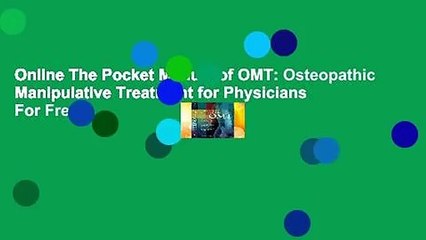 Online The Pocket Manual of OMT: Osteopathic Manipulative Treatment for Physicians  For Free