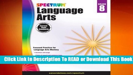 Full E-book Spectrum Language Arts, Grade 8  For Free