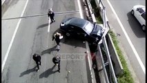 Report TV -Laç, përplasen 'kokë më kokë' dy makina, katër të plagosur rëndë