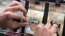 Çifti në Kolumbi, art me kartëmonedhat bolivariane - Top Channel Albania - News - Lajme