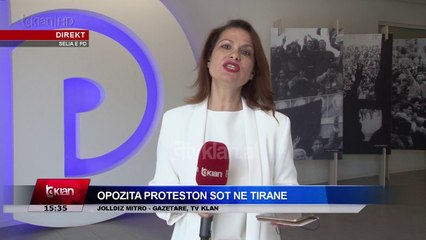 Opozita proteston para Kryeministrise
