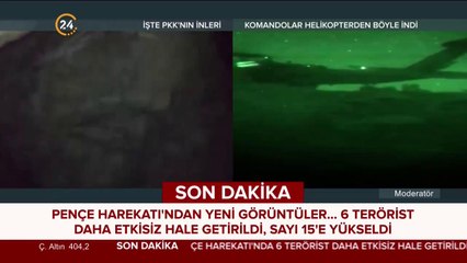 Pençe harekatında yeni görüntüler