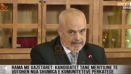 Kandidatet per zgjedhjet e 30 Qershorit, Rama: Kemi finalizuar ekip te mire