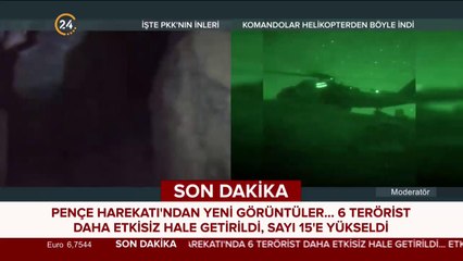 Pençe harekatında yeni görüntüler