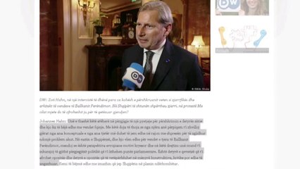 Hahn: Po penalizohet Shqipëria - Top Channel Albania - News - Lajme