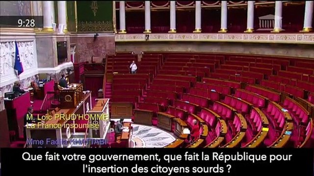 Le député LFI Loïc Prud'homme utilise la langue des signes à l'Assemblée nationale pour alerter sur la situation des personnes sourdes - VIDEO