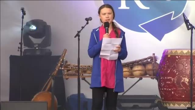 Greta Thunberg y Arnold Schwarzenegger encabezan una concentración contra el cambio climático en Viena