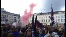 Plus de 4.000 personnes ont manifesté à Bruxelles contre la montée de l'extrême droite