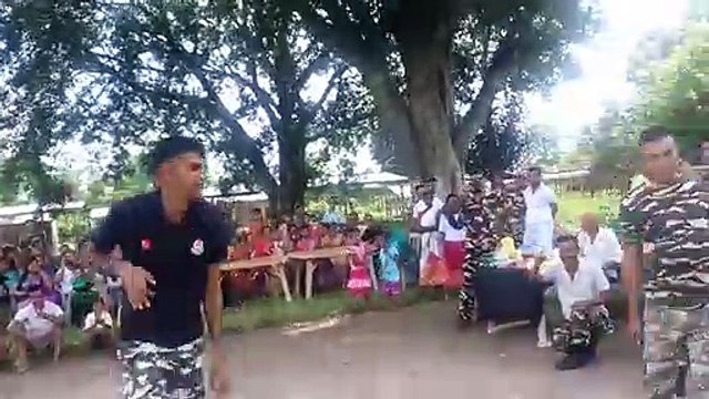 Indian soldiers performing dancing