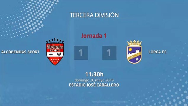 Resumen partido entre Alcobendas Sport y Lorca FC Jornada 1 Tercera División - Play Offs Ascenso