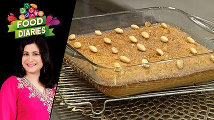 Almond Basbousa Recipe by Chef Zarnak Sidhwa 28 May 2019