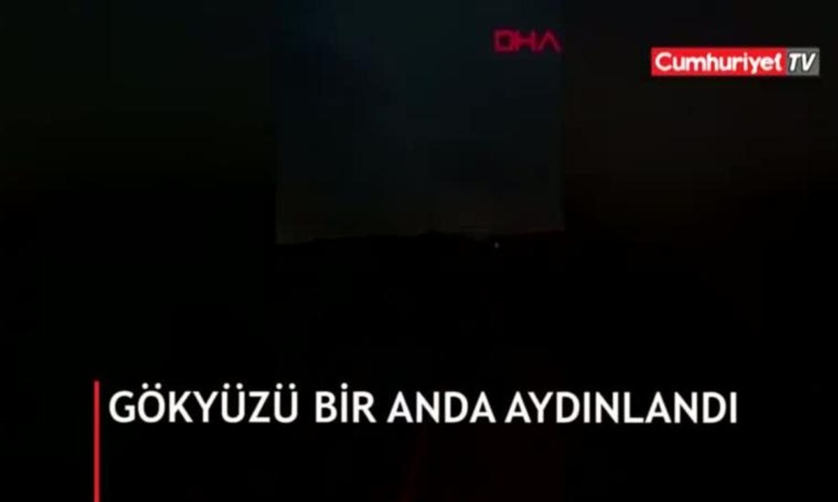 Gökyüzü bir anda aydınlandı!.."Şu ana kadar kaydedilen en ilginç görüntü"