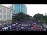RTV Ora - Pamje me dron nga protesta e opozitës