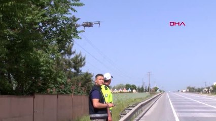 ESKİŞEHİR Drone hatalı sürücüleri tek tek tespit etti