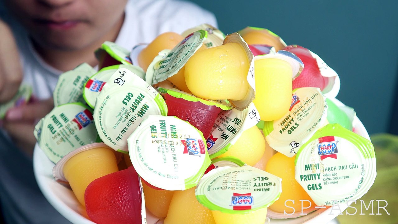 ASMR MINI FRUITY GELS (SOFT SOUNDS) SATISFYING EATING SOUNDS | STEVEN PHAN ASMR KING | SP-ASMR