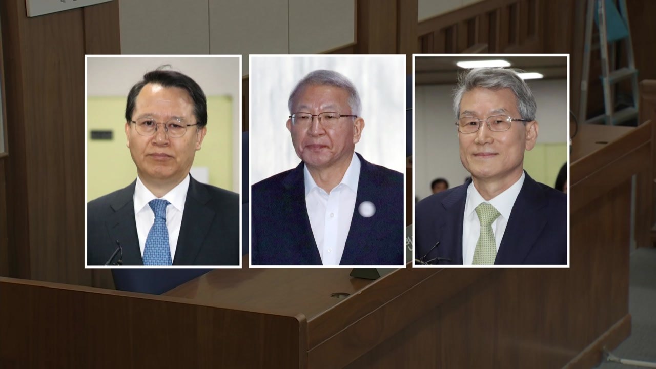 법정서 만난 '사법 농단' 수뇌부...양승태 "검찰의 법률 소설" 비난 / YTN