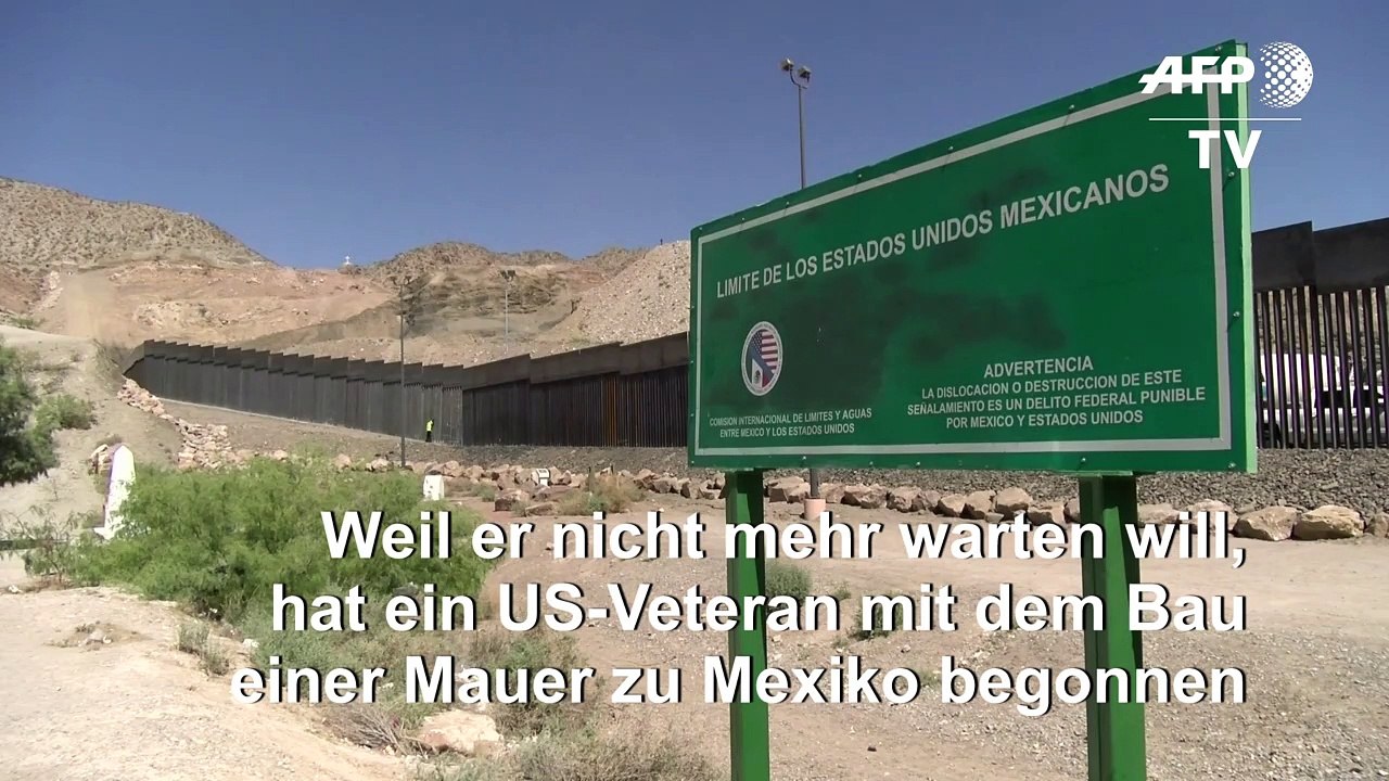 US-Veteran beginnt auf eigene Faust mit Mauerbau zu Mexiko