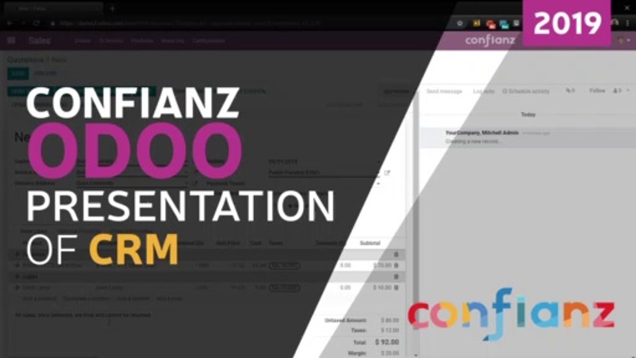Open Source CRM software for Small business (Odoo) CRM Demo & features