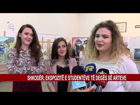 SHKODËR, EKSPOZITË E STUDENTËVE TË DEGËS SË ARTEVE