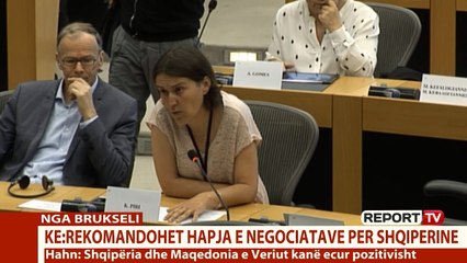 Report TV - Eurodeputetja: Asnjë arsye për të vonuar vendimin! Shqipëria i ka plotësuar kriteret
