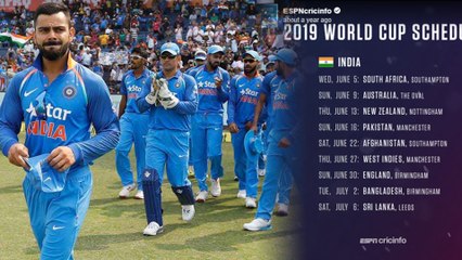 ICC World Cup 2019: ಟೀಂ ಇಂಡಿಯಾ ಪಂದ್ಯಗಳ ಸಮಗ್ರ ವೇಳಾಪಟ್ಟಿ | Oneindia Kannada
