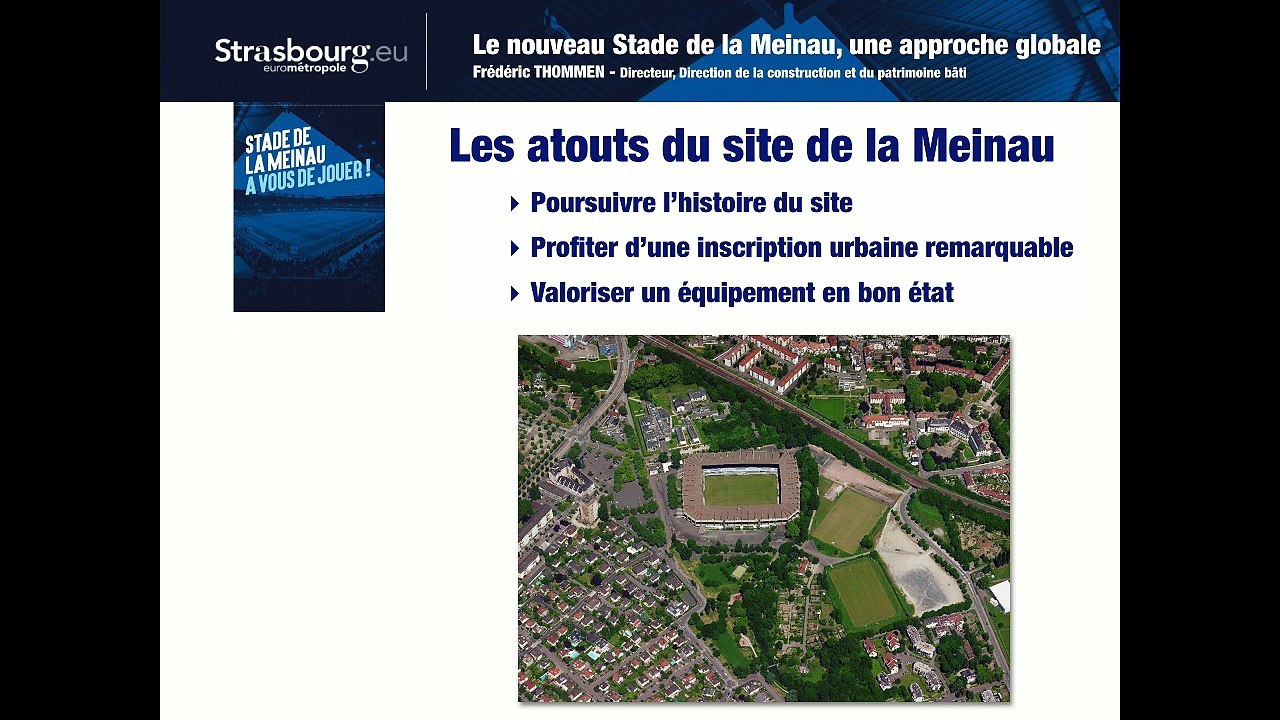 Réunion de lancement concertation stade de la Meinau