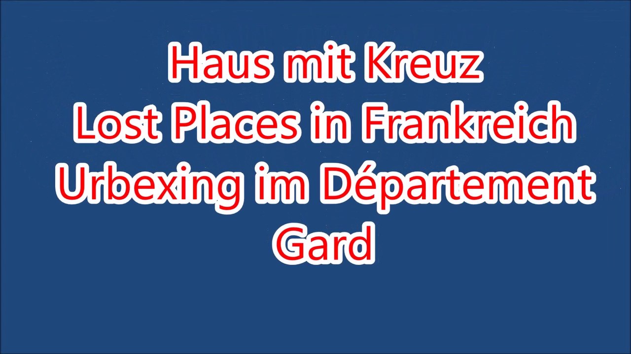 Haus mit Kreuz erobert mit Drohne