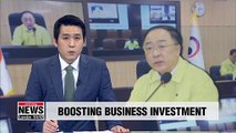 Korea's finance chief says boosting companies' investment is urgent priority to revitalize economy