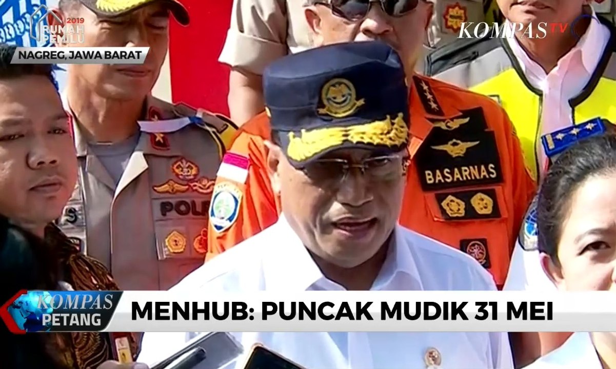 Menhub: Puncak Mudik 31 Mei