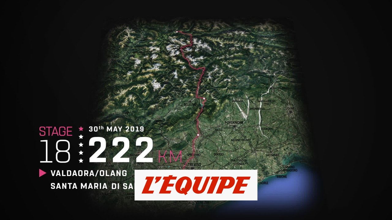 Le profil de la 18e étape - Cyclisme sur route - Giro