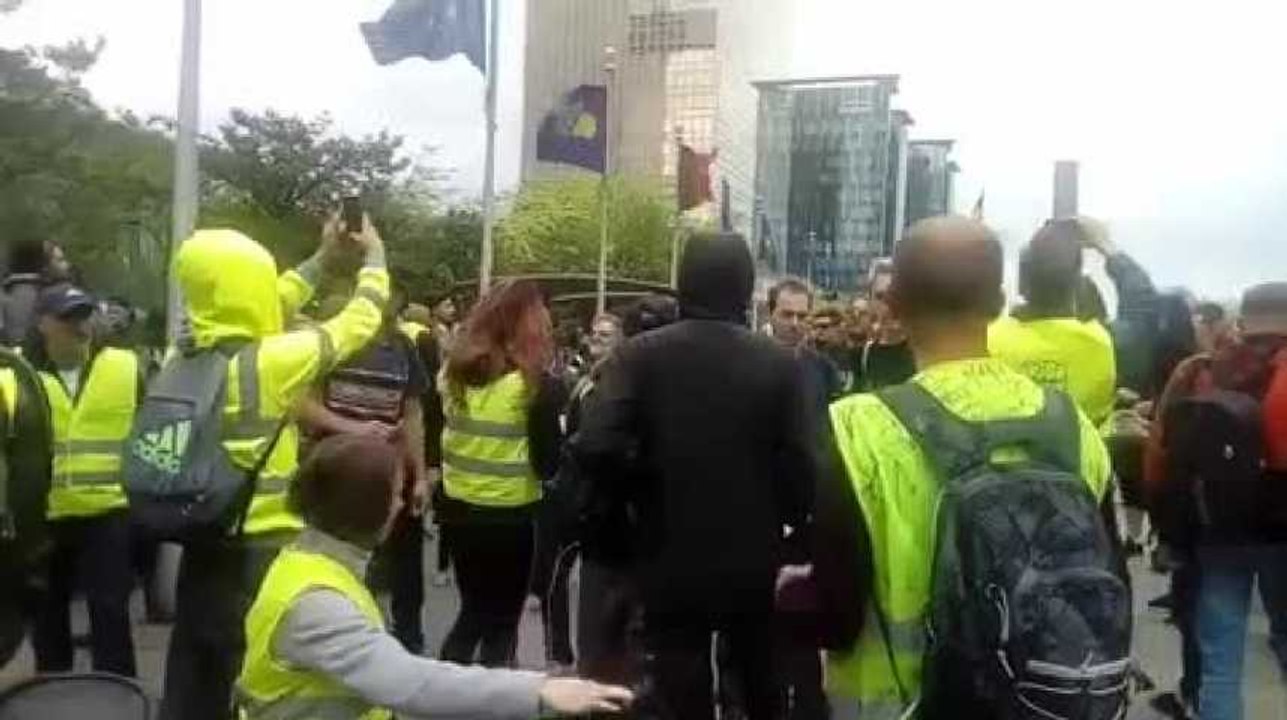 Manifestation à Bruxelles : les Gilets jaunes parlent de violences policières