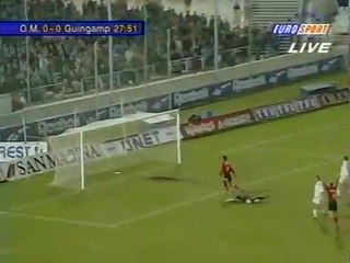 Le but de Charly Coridon face à Fabien Barthez