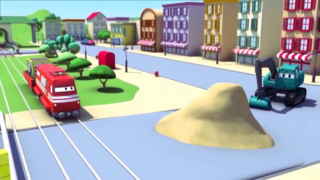 Troy le Train et le Camion Benne à Car City | Dessin animés pour enfants