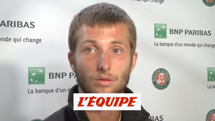 Moutet «Ça n'arrive pas par hasard» - Tennis - Roland-Garros - 2e tour