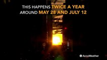 What is Manhattanhenge and why does it happen?