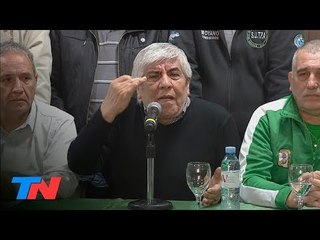 La advertencia de Moyano al Gobierno: habrá más paros "si sigue con esta política"