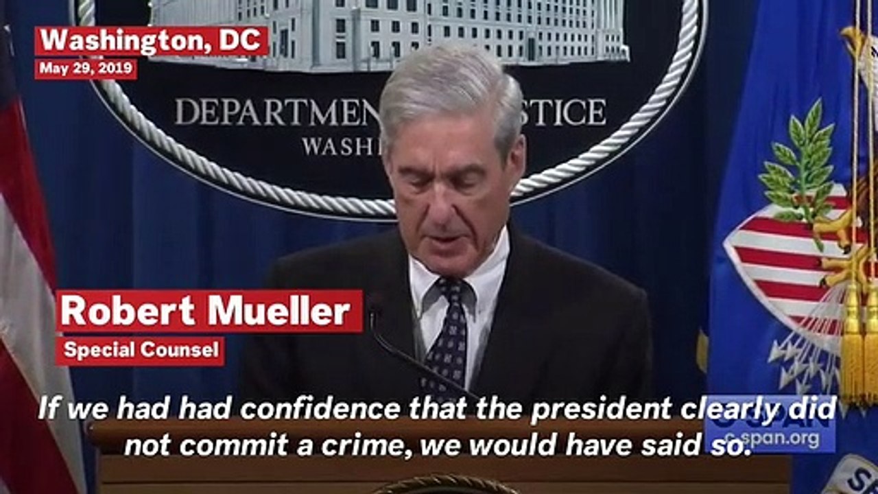 Mueller: Charging President With A Crime 'Not An Option We Could Consider'