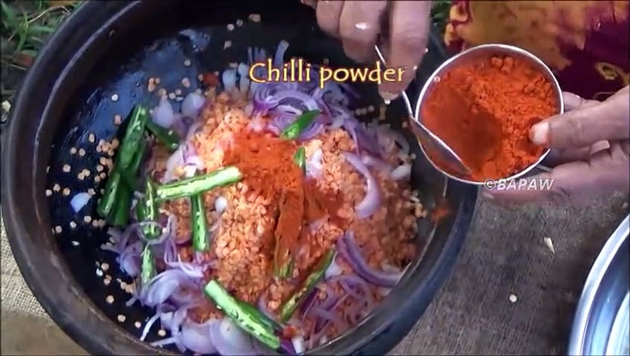 Village Aliments  Cuisine Dhal avec des Pilons dans mon Village par ma Maman