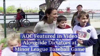 AOC Featured in Video Alongside Dictators at Minor League Baseball Game