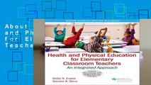 About For Books  Health and Physical Education for Elementary Classroom Teachers (Shape America